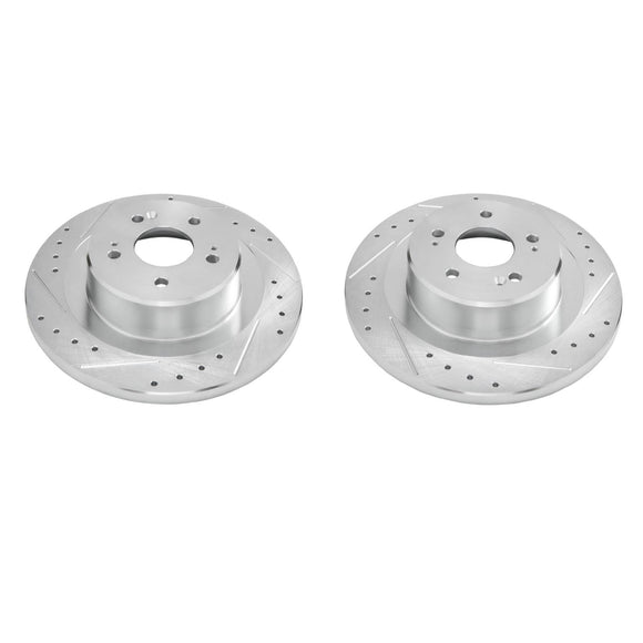 PowerStop Evolution Performance Drilled, Slotted & Plated Brake Rotor Pair