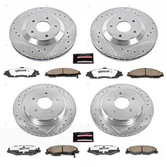 PowerStop Z26 Street Performance Ceramic Brake Pad and Drilled & Slotted Rotor K