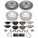 PowerStop Semi-Coated Rotor and Low-Dust Ceramic Brake Pad Kit
