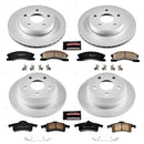 PowerStop Genuine Geomet Coated Rotor and Low-Dust Ceramic Brake Pad Kit