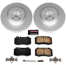 PowerStop Genuine Geomet Coated Rotor and Carbon-Fiber Ceramic Brake Pad Kit