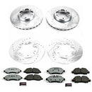 PowerStop Z36 Carbon-Fiber Ceramic Brake Pad with Drilled and Slotted Rotor Kit