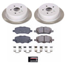 PowerStop Semi-Coated Rotor and Low-Dust Ceramic Brake Pad Kit