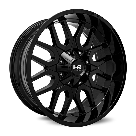 22x10 Hardrock Commander Gloss Black 6x135/139.7 ET-25 wheel/rim