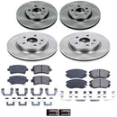 PowerStop OE Stock Replacement Low-Dust Ceramic Brake Pad and Rotor Kit