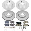 PowerStop Genuine Geomet Coated Rotor and Low-Dust Ceramic Brake Pad Kit