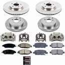 PowerStop OE Stock Replacement Low-Dust Ceramic Brake Pad, Rotor and Caliper Kit