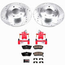 PowerStop Z23 Daily Driver Carbon-Fiber Ceramic Pads Drilled & Slotted Rotor & C