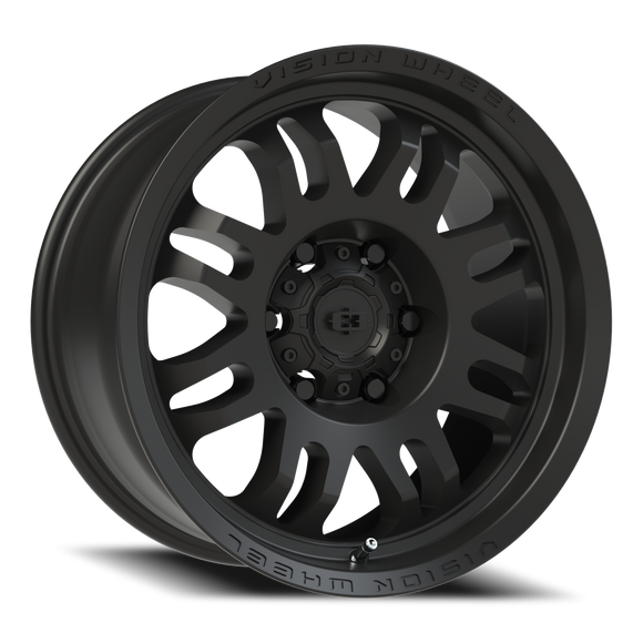 17x8.5 Vision 409 Inferno Satin Black 6x139.7 6x5.5 ET0 Wheel Rim