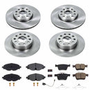 PowerStop OE Stock Replacement Low-Dust Ceramic Brake Pad and Rotor Kit