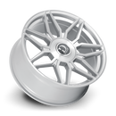 22x9.5 Dolce VERONA Glossy Sliver Brush Face Wheel 6x135 ET35 CB106.2