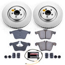 PowerStop Genuine Geomet Coated Rotor and Carbon-Fiber Ceramic Brake Pad Kit