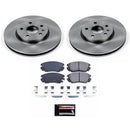 PowerStop OE Stock Replacement Low-Dust Ceramic Brake Pad and Rotor Kit