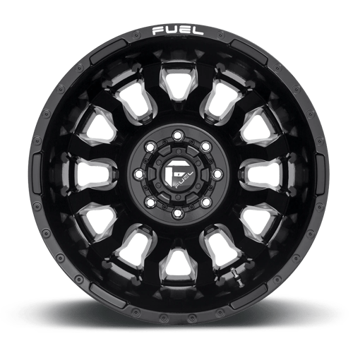 20x8.25 Fuel Off-Road D673 Blitz Gloss Black Milled 8x210 ET-221 CB154.3 Wheel