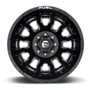 20x8.25 Fuel Off-Road D673 Blitz Gloss Black Milled 8x210 ET-221 CB154.3 Wheel