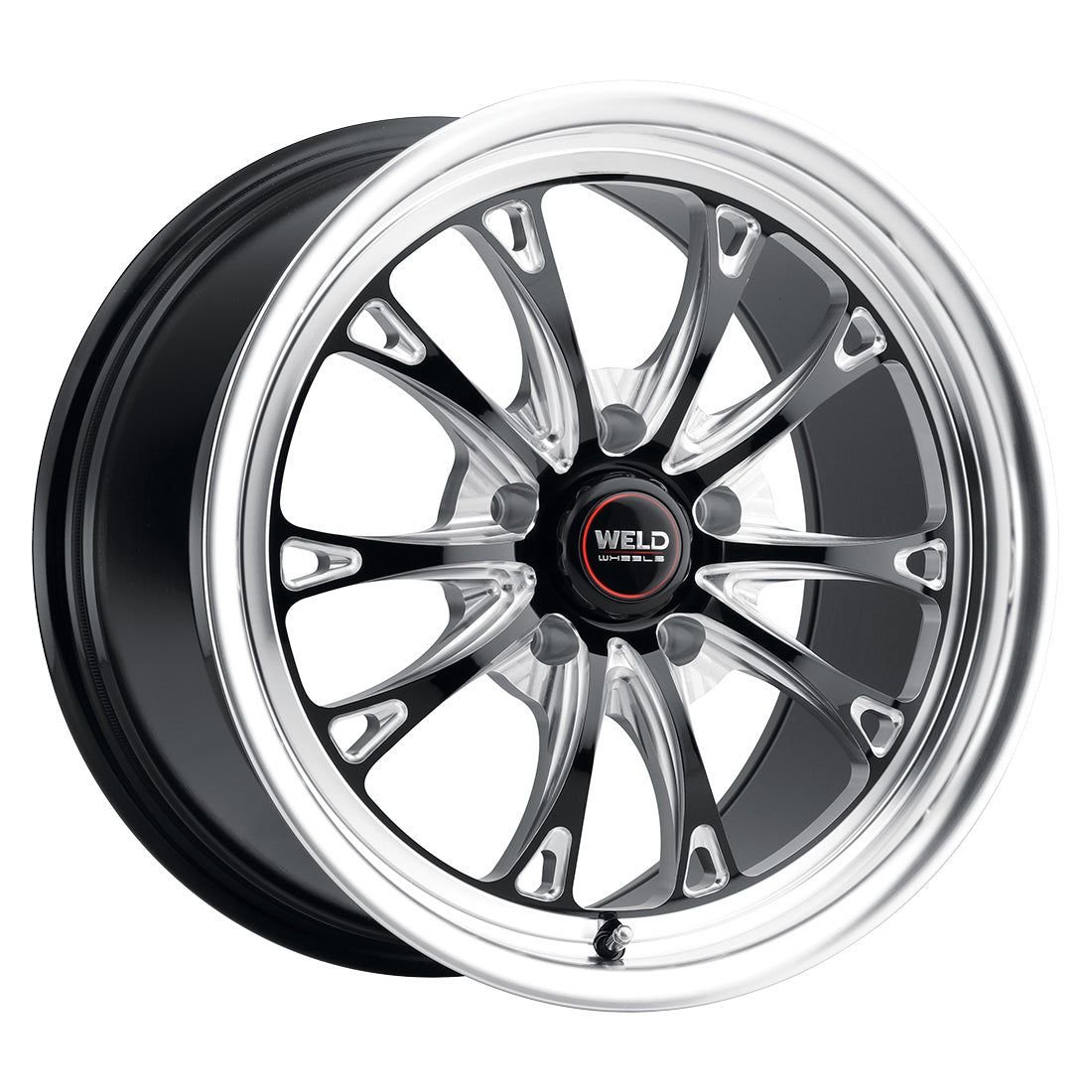 17x10 WELD Performance Belmont Drag Black Milled 5x115 ET30 Wheel Rim