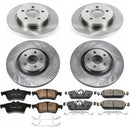 PowerStop OE Stock Replacement Low-Dust Ceramic Brake Pad and Rotor Kit