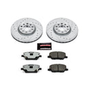 PowerStop Z36 Carbon-Fiber Ceramic Brake Pad with Drilled and Slotted Rotor Kit