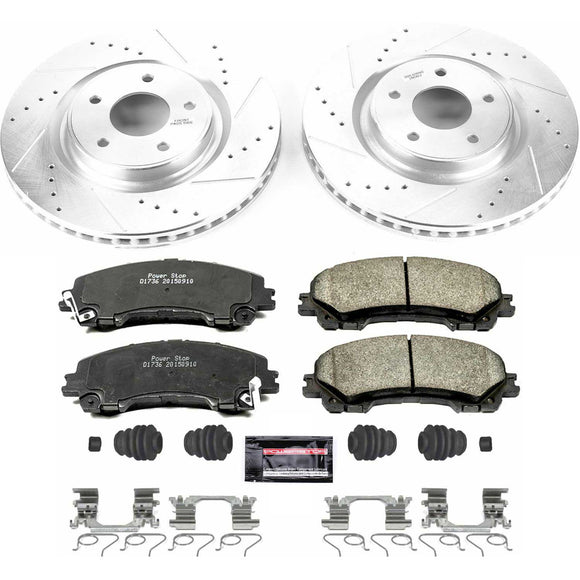 PowerStop Z23 Daily Driver Carbon-Fiber Ceramic Brake Pad and Drilled & Slotted