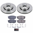 PowerStop OE Stock Replacement Low-Dust Ceramic Brake Pad and Rotor Kit