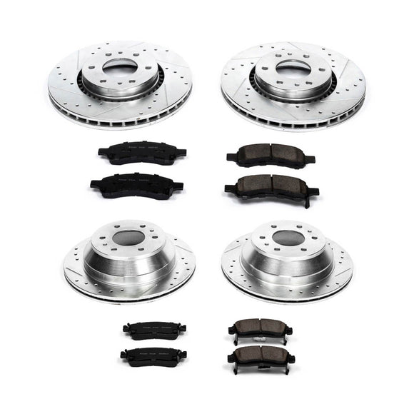 PowerStop Z23 Daily Driver Carbon-Fiber Ceramic Brake Pad and Drilled & Slotted