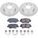 PowerStop Genuine Geomet Coated Rotor and Low-Dust Ceramic Brake Pad Kit