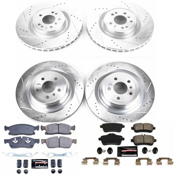 PowerStop Z23 Daily Driver Carbon-Fiber Ceramic Brake Pad and Drilled & Slotted