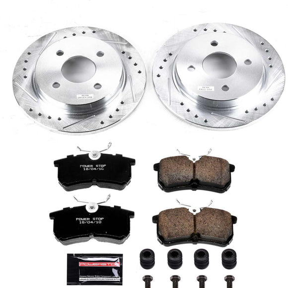 PowerStop Z23 Daily Driver Carbon-Fiber Ceramic Brake Pad and Drilled & Slotted