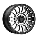 17X8 KMC KM542 Impact Satin Black Machined 5X114.3 ET35 wheel/rim