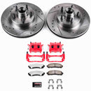 PowerStop Z36 Truck and SUV Ceramic Brake Pad, Drilled & Slotted Rotor, and Cali