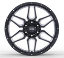 20x9 Mudder Trucker MT317 Barrier Gloss Black Milled 6x135 ET12 Wheel Rim