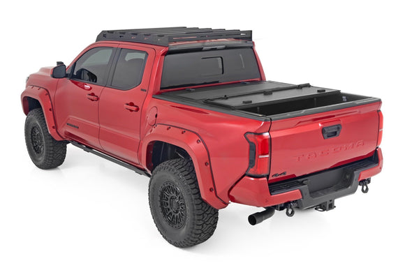 Rough Country Hard Tri-Fold Bed Cover 5' For Toyota Tacoma 2WD 4WD 2024