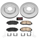 PowerStop Genuine Geomet Coated Rotor and Low-Dust Ceramic Brake Pad Kit