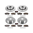PowerStop Z36 Carbon-Fiber Ceramic Brake Pad with Drilled and Slotted Rotor Kit