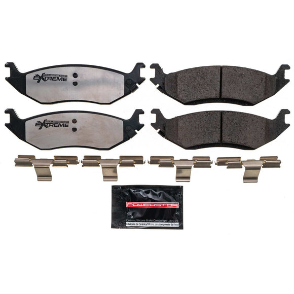 PowerStop Z36 Truck And Tow Carbon-Fiber Ceramic Brake Pads With Hardware