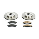 PowerStop OE Stock Replacement Low-Dust Ceramic Brake Pad and Rotor Kit