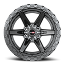 20x9 Vortek VRT-602 Argon Satin Black 6x135 ET20 CB106.1 Wheel Rim