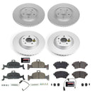 PowerStop Genuine Geomet Coated Rotor and Carbon-Fiber Ceramic Brake Pad Kit