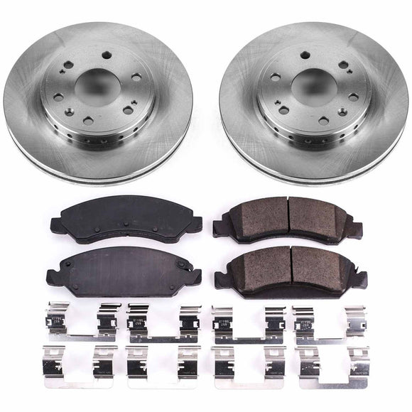 PowerStop OE Stock Replacement Low-Dust Ceramic Brake Pad and Rotor Kit