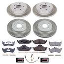 PowerStop Semi-Coated Rotor and Low-Dust Ceramic Brake Pad Kit