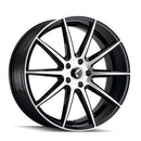 20x8.5 Kraze Cosmos Gloss Black Machined 5x114.3 ET38 CB72.62 Wheel Rim