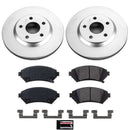 PowerStop Genuine Geomet Coated Rotor and Low-Dust Ceramic Brake Pad Kit