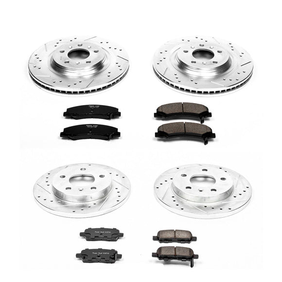 PowerStop Z23 Daily Driver Carbon-Fiber Ceramic Brake Pad and Drilled & Slotted