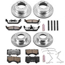PowerStop Z36 Carbon-Fiber Ceramic Brake Pad with Drilled and Slotted Rotor Kit