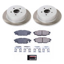 PowerStop Semi-Coated Rotor and Low-Dust Ceramic Brake Pad Kit