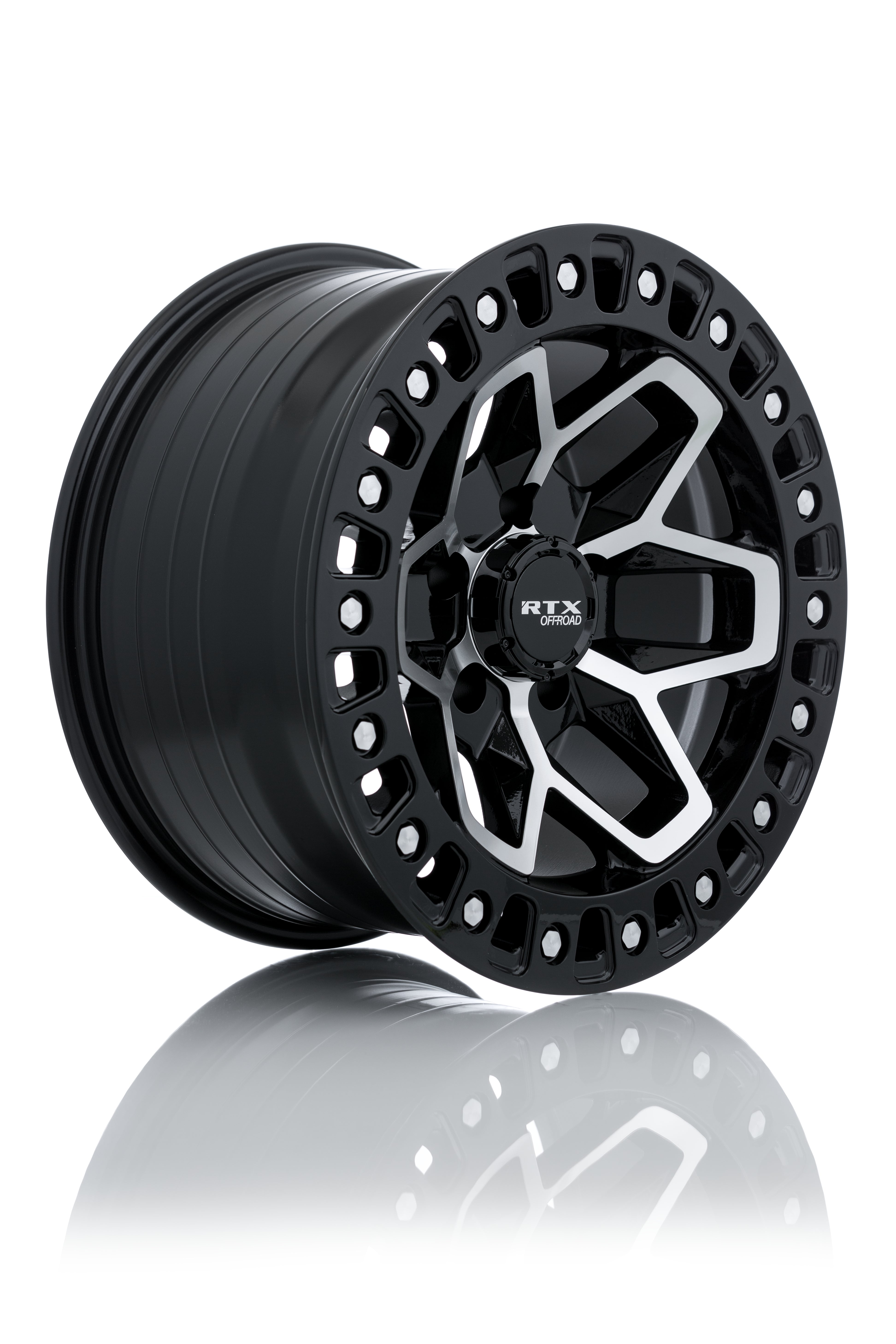 17x9 RTX Zion Black Machined 5x127 ET-15 wheel/rim