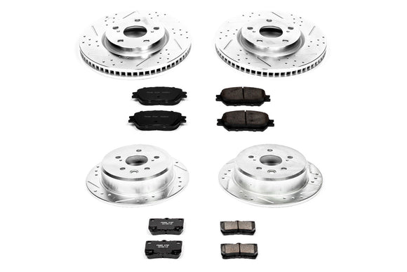 PowerStop Z23 Daily Driver Carbon-Fiber Ceramic Brake Pad and Drilled & Slotted