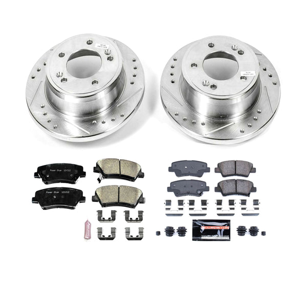 PowerStop Z23 Daily Driver Carbon-Fiber Ceramic Brake Pad and Drilled & Slotted