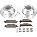 PowerStop Z36 Carbon-Fiber Ceramic Brake Pad with Drilled and Slotted Rotor Kit