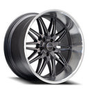 20x12 Corsart Alcatraz Matte Gunmetal Milled 5x127 5x5 ET0 Wheel